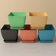 Modern Square Plastic Planters