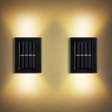 Solar Wall Lights Small Fence Lights Solar Powered Up Down LED Porch Light Garden Lights Outdoor Solar Landscape Lights WaterProof Light (1 Pc)