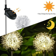 Solar Powered Dandelion Garden Lights (2 Pc)