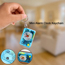 Mini Alarm Clock Keychain – 1PC Portable Quartz Analog Clock Key Ring